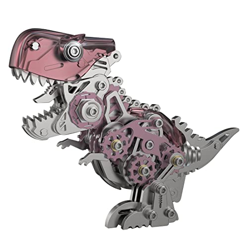 3D Metallpuzzle, Dinosaurier-Modellbausatz, Tyrannosaurus Rex, 185-teilig, 3D Metallpuzzle, Miniatur-Modellbausätze, 3D-Knobelspiele, Metall-Edelstahl-Ornamente Erwachsene von Generic