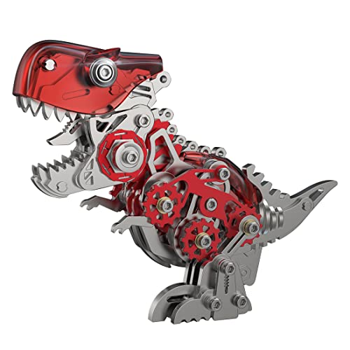 3D Metallpuzzle, Dinosaurier-Modellbausatz, Tyrannosaurus Rex, 185-teilig, 3D Metallpuzzle, Miniatur-Modellbausätze, 3D-Knobelspiele, Metall-Edelstahl-Ornamente Erwachsene von Generic