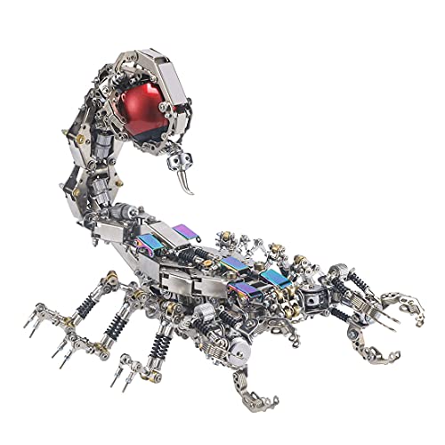 3D Metallpuzzle Mechanischer Skorpion Modellbausatz mit Bluetooth-Lautsprecher, 1636 Teile DIY Puzzle Konstruktionsspielzeug Erwachsene von Generic