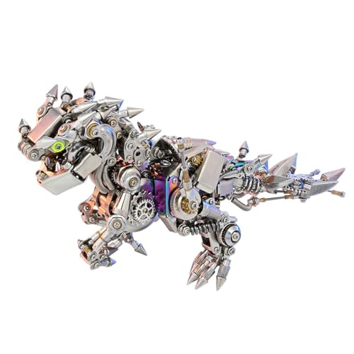 3D-Metallpuzzle zum Selbermachen, Dinosaurier-Modell für Erwachsene, Dinosaurier-Bausatz, Steampunk-Dinosaurier, 1110+ Teile, mechanisches Dinosaurier-Puzzle, Geschenk von Generic