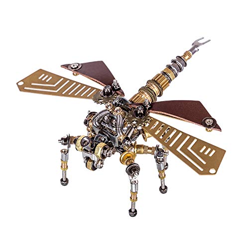 3D Puzzle Libellen Metall, über 243 Teile, mechanischer Insekten-Modellbausatz, 3D Metallpuzzle, kreative Tischplatte Erwachsene von Generic