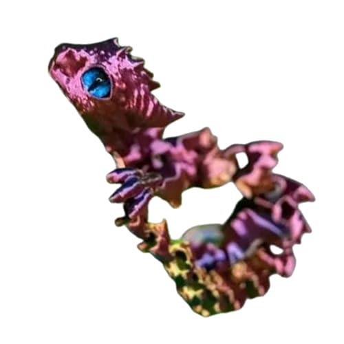 3D-gedruckte Drachen, 3D-gedruckte Zappelspielzeuge - Entzückende Figurendekoration 3D-gedruckte Tiere | Kleine, stressabbauende Spielzeug-Schreibtischfigur für Heimschulbüros von Generic