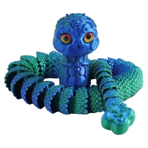 3D-gedruckte Tierspielzeuge 3D-gedrucktes Flexibles süßes Haustierspielzeug für Erwachsene Spielzeug für 3D-gedruckte Farbwechsel Zsh445 (B, 30x5.8cm) von Generic