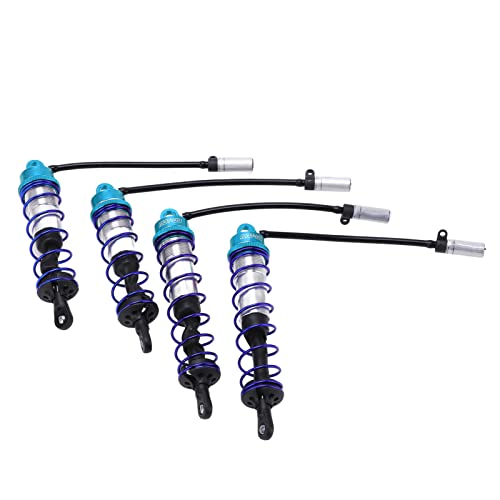 4-teiliges RC-Stoßdämpfer-Set für Vorne und Hinten, Verstellbares Öldämpfer-Set für JLB Racing HSP EM Racing DHK HPI (Blue) von Generic