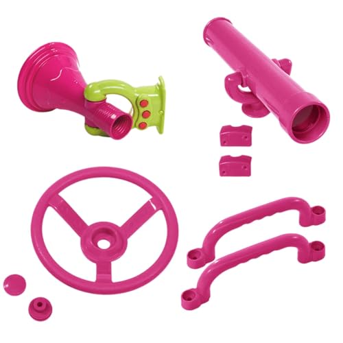 4-teiliges Spielplatz-Set für Kinder, Schaukelanbau in Pink von Generic