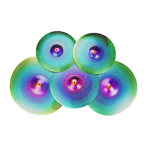 5pcs Low Volumen Cymbals Pack Ruhige Becken Übung Legierung, Bunt 5pcs Low Volumen Cymbals Pack Ruhige Becken Übung Legierung, Bunt von Generic