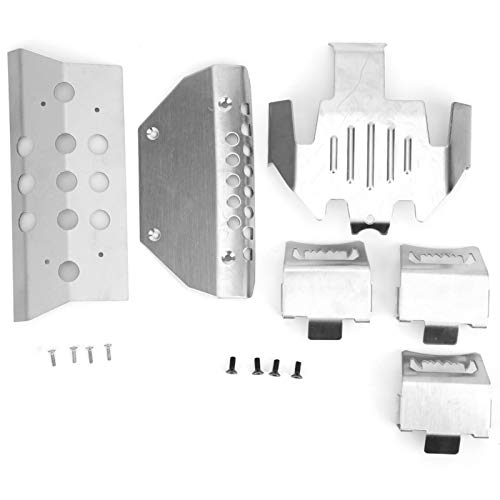 6 Teile/Satz RC Chassis Platte, Edelstahl Unterfahrschutz, Korrosionsbeständig RC Zubehör für Trx6 G63, RC Auto von Generic