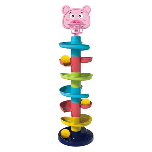 7-stöckiger Kugelturm für Kleinkinder |. Spielzeug für Kleinkinder, Swirl-Lernturm, Ball-Drop-Spielzeug – farbenfrohes Ball-Turm, Lernspielzeug für Kleinkinder, Ball-Rollturm-Set, Lernspielzeug für di von Generic