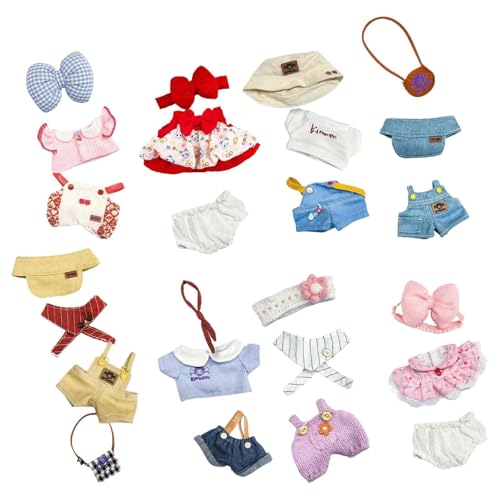 8/Set Puppenkleidung Set Puppenzubehör Niedliche Puppenkleidung Puppenanziehspielzeug Kinderspielzeug von Generic