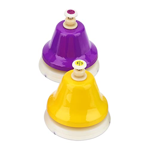 8 Beachten Sie Farbenfrohe Handglockenhandbellen Set Musical Instrument Toy für Kinder Kinder 8 Beachten Sie Farbenfrohe Handglockenhandbellen Set Musical Instrument Toy für Kinder Kinder von Generic
