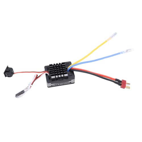 80A Brushed Speed ​​Controller, 6,5V 5A BEC Ausgang High Power 3 Modi 2 Bis 3S Lipo 80A Brushed ESC für 1/10 RC Fahrzeuge von Generic