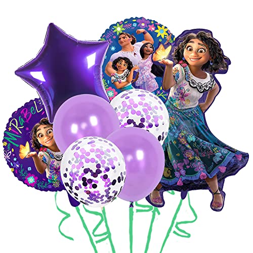 8Pcs Encanto Luftballons Geburtstag, Encanto Party Supplies Set Luftballon Magic House Kindergeburtstag Dekoration von Generic