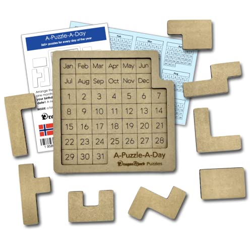 A-Puzzle-A-Day: The Original Daily Calendar Puzzle with 365+ Challenges for Every Day of The Year von DragonFjord