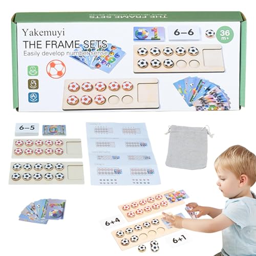 Additions- und Subtraktionsbrett, Mathe-Spielzeug, mathematische manipulative Zahlenzählspiele,Mathe-Brettspiele für Kinder | Kinder-Mathe-Brett, Fußball-Zählspielzeug, pädagogisches Mathe-Spielzeug f von Generic