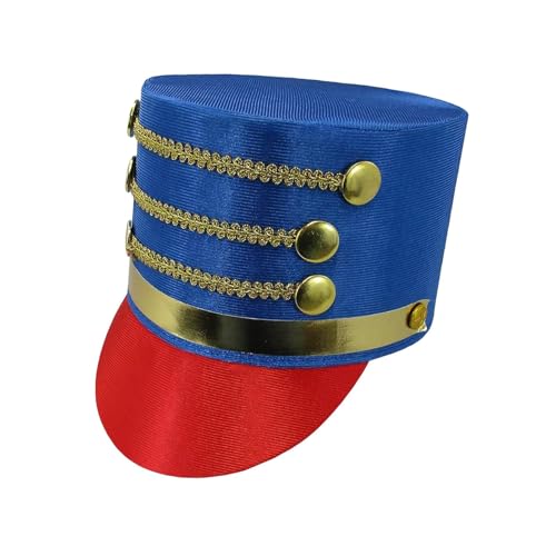 Adult Nutcracker Hut - Erwachsene Spielzeugsoldat Kostüm Militärband, Dirigent King Top Hut | Rollenspiel Accessoires Knight Hat, Festival Kostüm Nussknacker Hat Cosplay -Spielzeug für Aufführung von Generic