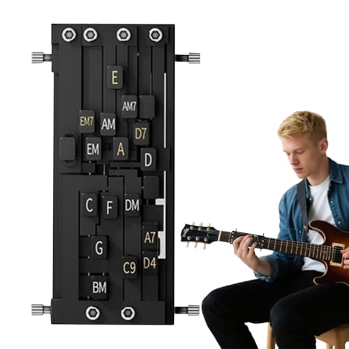 Akkordtrainer für Gitarre – Tragbare Saitenpresse, Bassinstrumente für Familien, Spiel für Teenager, junge Freunde, Anfänger und Profis Akkordtrainer für Gitarre – Tragbare Saitenpresse, Bassinstrumente für Familien, Spiel für Teenager, junge Freunde, Anfänger und Profis von Generic