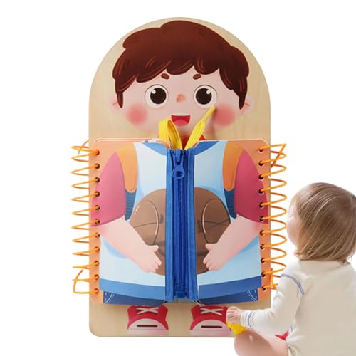 Aktivitätstafel - Grundlegende Fähigkeiten Tafel | Tragbares Holzspielzeug Für Kinder Ab 3 Jahren Und Älter Für Zu Hause Vorschulheim Kinderbetreuung Reise Feinmotorik Aktivitätstafel - Grundlegende Fähigkeiten Tafel | Tragbares Holzspielzeug Für Kinder Ab 3 Jahren Und Älter Für Zu Hause Vorschulheim Kinderbetreuung Reise Feinmotorik von Generic