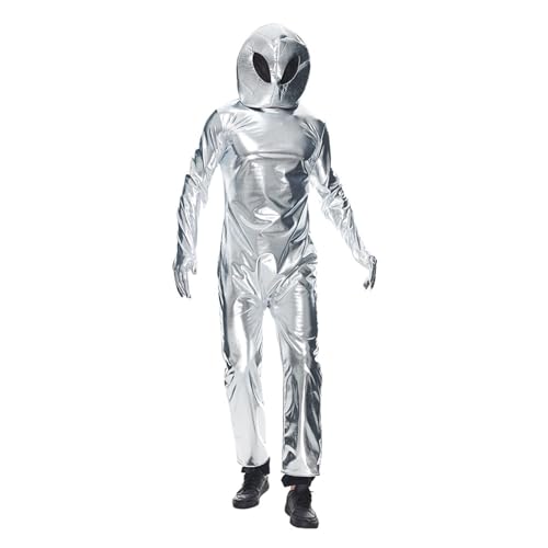 Alien Kostüm Set, Alien Rave Outfit - Alien Kostümzubehör Zubehör Set Stirnband Karneval Kostüm Astronaut Kostüm Karneval Costum Cosplay Kostüm Verkleiden Verkleidung Erwachsene Kostüm Zubehör von Generic