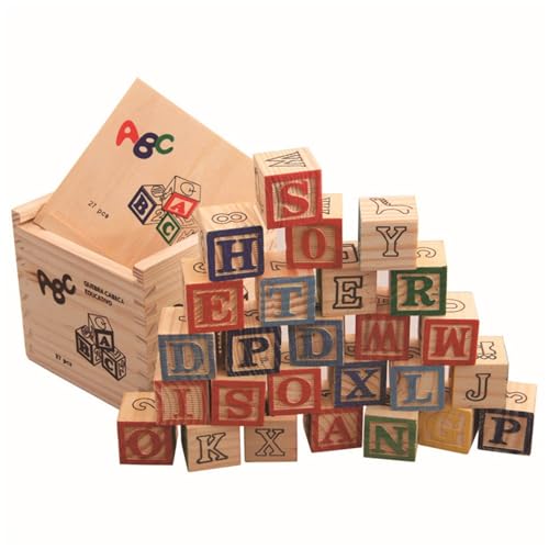 Alphabet-Blöcke aus Holz – Pädagogische Bausteine, Zahlen bedruckt Buchstaben Tiere | Bauen Sie Lernspielzeug, inspiriert von Sortieren von Batterien für D Alphabet-Blöcke aus Holz – Pädagogische Bausteine, Zahlen bedruckt Buchstaben Tiere | Bauen Sie Lernspielzeug, inspiriert von Sortieren von Batterien für D von Generic
