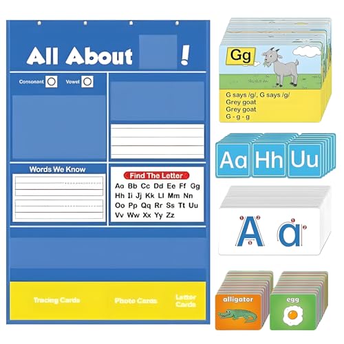 Alphabet-Poster – Lernposter für Kinder, Lerntafeln, Alphabet-Lernkarten, interaktives Buchstaben-Handschrift, Übungswerkzeug für Vorschule, Zuhause, Schule, Klassenzimmer Alphabet-Poster – Lernposter für Kinder, Lerntafeln, Alphabet-Lernkarten, interaktives Buchstaben-Handschrift, Übungswerkzeug für Vorschule, Zuhause, Schule, Klassenzimmer von Generic