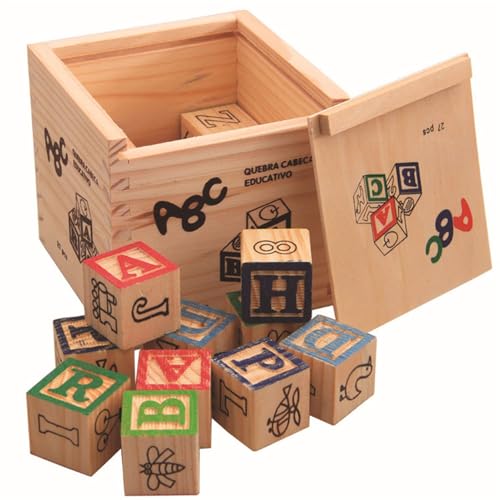 Alphabetblöcke - 10.8x10,8 x 10,8 cm Bildungsnummernblöcke, Stapel- und Bauspielzeug, Sortieren des Lernsatzes | Holzblöcke für Kinder im Vorschulalter zählen Ziegel für Kinder, die lernen und spielen Alphabetblöcke - 10.8x10,8 x 10,8 cm Bildungsnummernblöcke, Stapel- und Bauspielzeug, Sortieren des Lernsatzes | Holzblöcke für Kinder im Vorschulalter zählen Ziegel für Kinder, die lernen und spielen von Generic