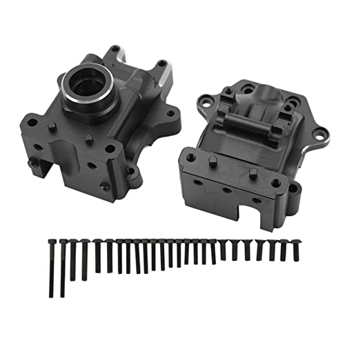 Aluminiumlegierung RC Getriebegehäuse Set Universal vorne hinten Getriebegehäuse SLEDG 1/8 4WD (Black) von Generic