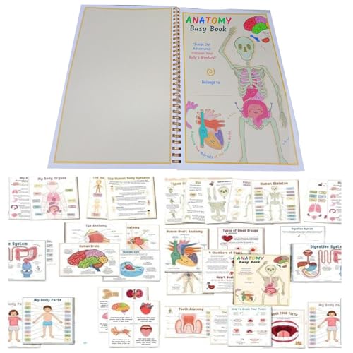 Anatomiebuch Für Kinder,Anatomiebuch Für Kinder - Menschliche Anatomie Malbuch: Lernbuch Für , Mädchen Und Medizinstudenten Im Alter Von 4 Bis 8 Jahren, Mit Über 40 Motiven Zum Ausmalen Und Spaß von Generic