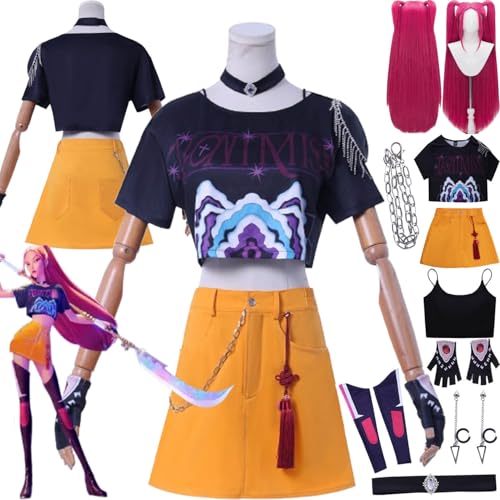 Anime Charakter Mira Cosplay Kostüm Outfit Zoe Rumi Rollenspiel Uniform Komplettes Set Halloween Party Karneval Dress Up Anzug mit Perücke Ohrringe für Frauen Anime Charakter Mira Cosplay Kostüm Outfit Zoe Rumi Rollenspiel Uniform Komplettes Set Halloween Party Karneval Dress Up Anzug mit Perücke Ohrringe für Frauen von Generic
