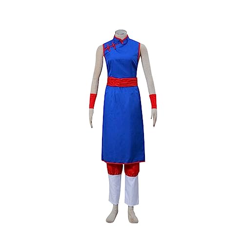 Anime Chichi Cosplay Kostüm Blaues Kleid Uniform Halloween Party Outfits,Blue-3XL von Generic