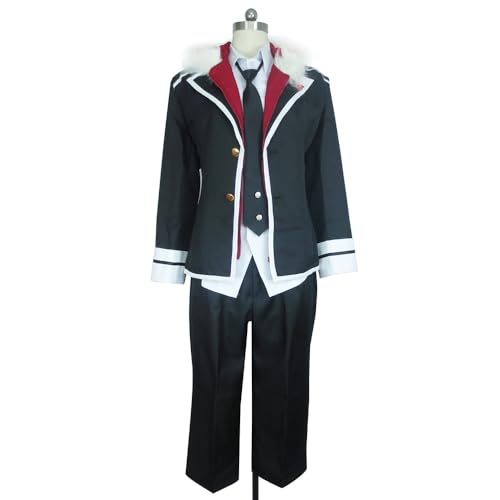 Anime Laito Sakamaki Cosplay Kostüm Halloween Weihnachten Uniform Komplettset,Black-L von Generic