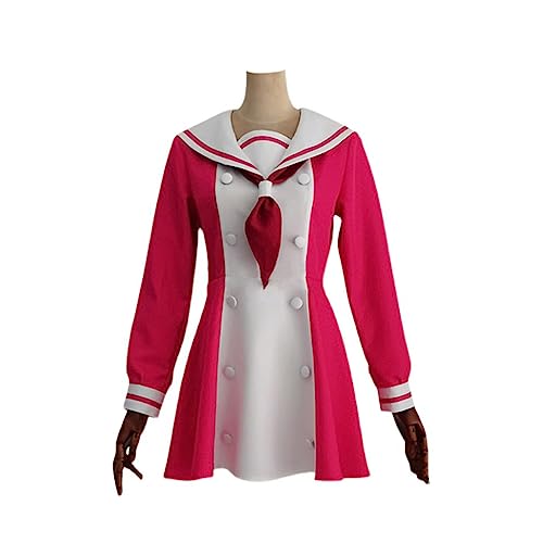 Anime Nana Hiiragi Cosplay Kostüm JK Uniform Kleid Outfit Für Halloween,M-Pink von Generic