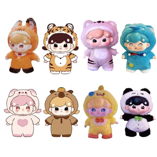 Anime-Plüschpuppe – Süße Plüschpuppe, Actionfigur, Anime-Puppe Im Cartoon-Tier-Pyjama | Schlüsselanhänger-Kollektion Mit Anhänger Für Kinder, Kinder, Babys von Generic