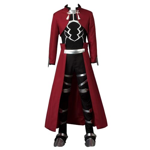 Anime Shirou Eirei Cosplay Costumes Halloween Outfit Clothing Game Cosplay Full Set (Red,3XL) von Generic