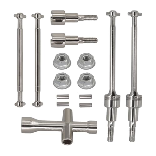 Antriebswelle für RC-Autos im Maßstab 1/16, Antriebswellen, Metall, Teileersatz-Upgrade für RC-Autos 16101Pro/16102Pro/16103Pro/16201Pro, 6312 von Generic