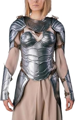 Armor Mittelalterliches Ritter-Kurass-Kostüm für Damen, aus Stahl, Cosplay, Fantasy von Generic