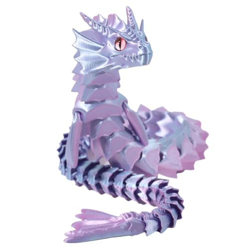 Artikuliertes Drachen-Fidget-Spielzeug, 3D-Gedruckter Drache, Flexible Gelenke Fidget Toys, Drachenornament mit beweglichen Gelenken für Kinder, Familie, Kinder, Freunde, von Generic