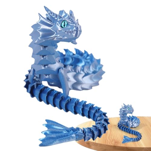 Artikuliertes -Fidget-Spielzeug, 3D-Gedruckter Drache | 3D-Gedruckter beweglicher Drache,Ornament mit beweglichen Gelenken für Kinder, Familie, Kinder, Freunde, von Generic