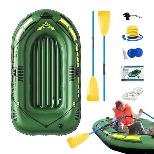 Aufblasbare Sportboote – Aufblasbares Kanu für Boote, Schlauchboote für Erwachsene, Schlauchboote für Kinder, aufblasbares Boot für Rafting und Angeln, mit Ruderpumpe, mobiles Boot für Boot von Generic