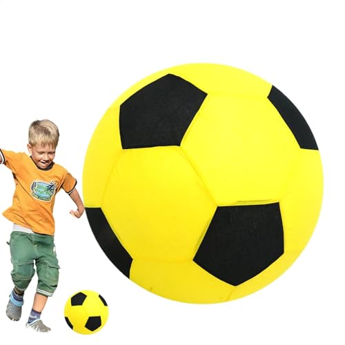 Aufblasbarer Fußball, Hallenfußball | Bunter Simulations-Fußball aus Stoff,Interaktiver aufblasbarer Fußball, aufblasbare Wasserbälle für Kinder und Jugendliche von Generic