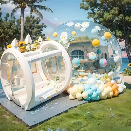 Aufblasbares Bubble Dome Haus für Outdoor Familie Hinterhof Camping Stargazing - Kommerzielles Bubble Camping Zelt, Clear Dome Balloon Gartenzelt von Generic