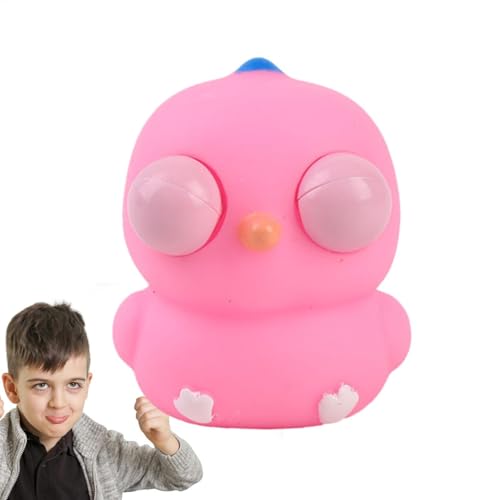 Auge Poping Stress Relief Toy, Chick Squeeze Spielzeug - Eye Poping Cartoon Squeeze Toy - Weicher Stressabbau Zappern Gadgets lustiger Stretch Ball für Kinder von Generic