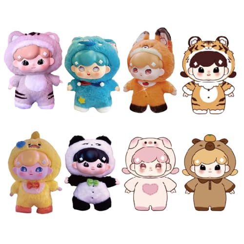 Ausgestopfte Mädchenpuppe – Plüschprinzessinnenpuppe, Plüschpuppe Anime | Anime-Bären, Cartoon-Tierpyjama-Figuren, Modell-Schlüsselanhänger, Sammlungs-Schlüsselanhänger für Kinder, Kleinkinder von Generic