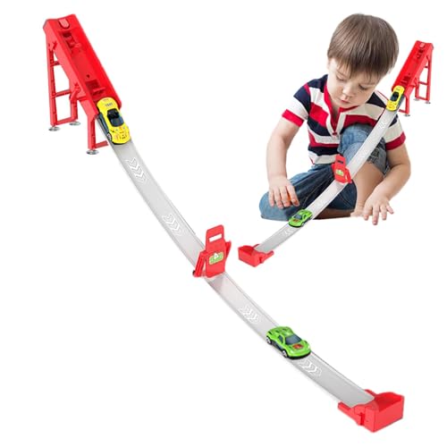 Auto Ramp Toy | Lernspielzeug für Auto | Interaktive Rennbahn | Kindergartenbahn | Lustiges Lernen Set | Hochgeschwindigkeits-Rennstrecke von Generic