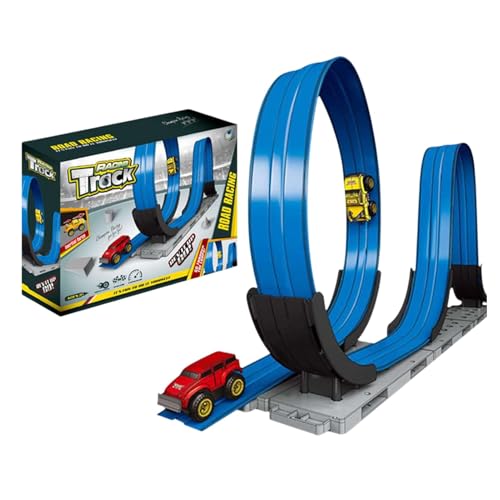 Auto Track Set - Slot Car Race Track Sets - Magnety Toy Track Race Car - Auto -Rennspiele, Leichtathletik -Autospielzeug, Auto -Track -Spiel -Set für Kinder, Jugendliche, Jugendliche, All von Generic