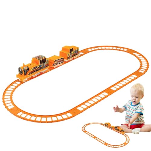 Auto-Track-Spielzeug - Spielzeug für Kleinkindautos mit Schienenfahrzeugen | Flexible Schienen für Kleinkinderautos, Autogleis für Kinder als Kindergeschenke von Generic