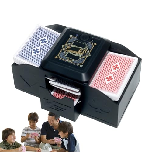 Automatische Mischmaschine - Elektrische Poker -Mischmaschine, elektronische -Pokerkarte Mischung | Automatischer -Shuffler mit wiederaufladbarem Akku der Batterie, Deck -Mischmaschine f von Generic