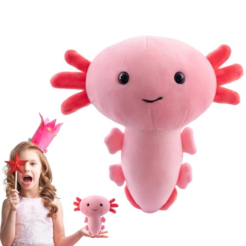 Axolotl Gefülltes Spielzeug, 20 cm, luxuriöse Salamander-Puppe im Cartoon-Stil, sechseckiger Körper, Geschenk aus Plüsch für Kinder und Erwachsene Axolotl Gefülltes Spielzeug, 20 cm, luxuriöse Salamander-Puppe im Cartoon-Stil, sechseckiger Körper, Geschenk aus Plüsch für Kinder und Erwachsene von Generic