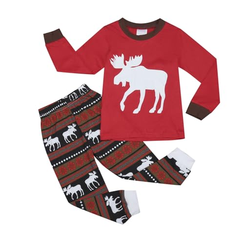 Baby Christmas Outfit - Jungen Nikolaus Kostüm Neugeborene Weiche Babyset Zweiteiler Kinder Elfenkostüm Set aus Oberteil, Hose und Mütze Baby Born Weihnachtsoutfit Baby Geschenkset von Generic