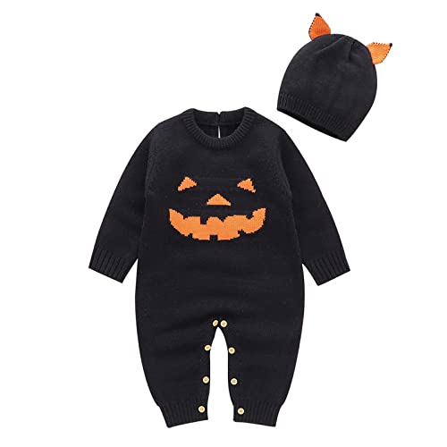 Baby Halloween Kostüm Vampir Kostüm Mädchen Mädchen Fledermaus Kostüm Halloween Kürbis Mantel Hut Set HexenKostüm Mädchen Tutu Kleid Set Für Kinder Kinder Junge Mädchen Cosplay von Generic