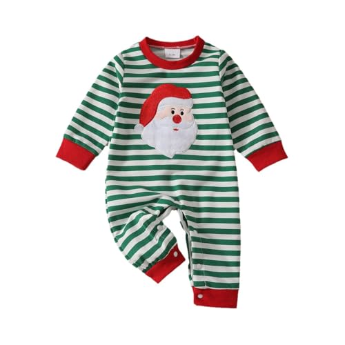 Baby Jungen Weihnachten Outfit - Santa Claus Costume Neugeborene Weiche Babyset Zweiteiler Santas kleiner Helfer Mäntel Tops + Hosen + Hüte Baby Born Weihnachtsoutfit für Party Xmas Karneval Fasching von Generic